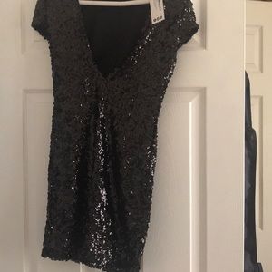Dress junior size small black sequins